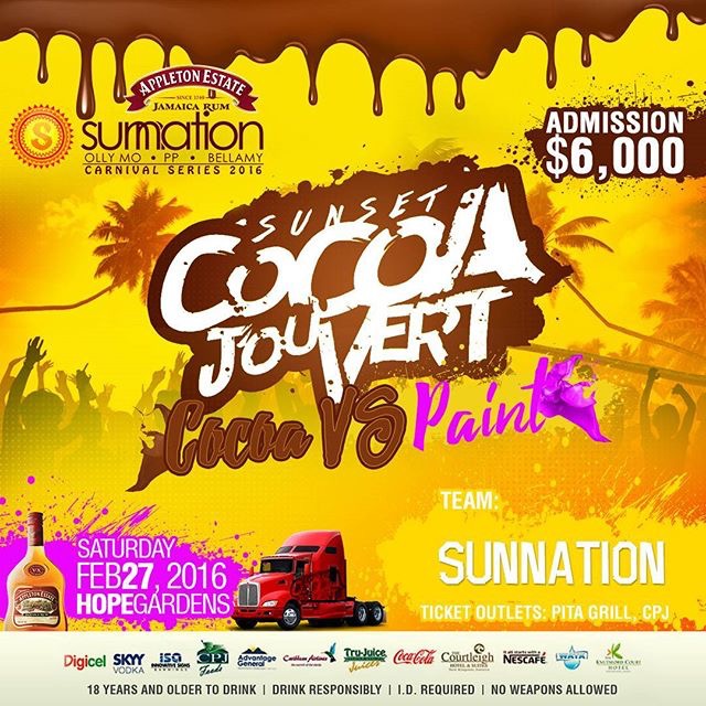 Sunnantion Jamaica Carnival Series 2016 - Sunset Cocoa Jouvert