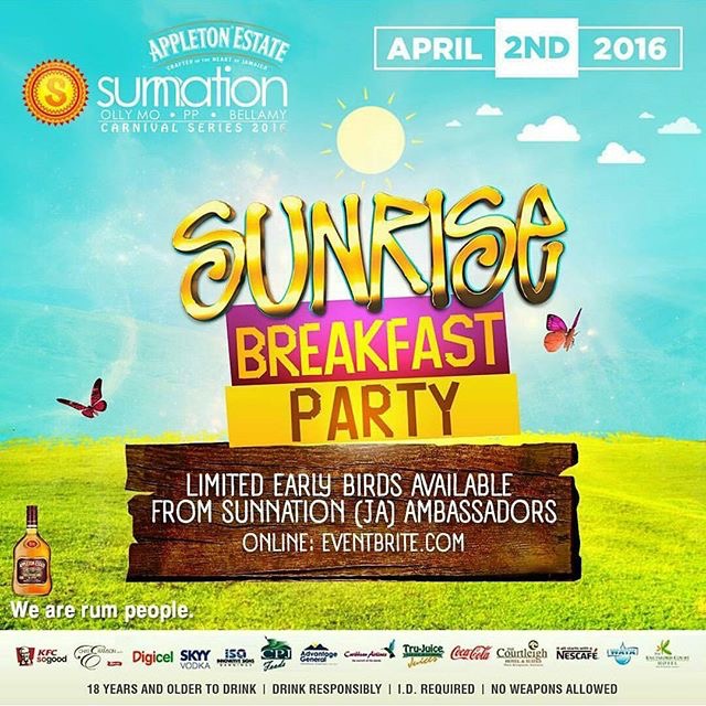 2016 Sunrise Breakfast Party (Jamaica Carnival Series)